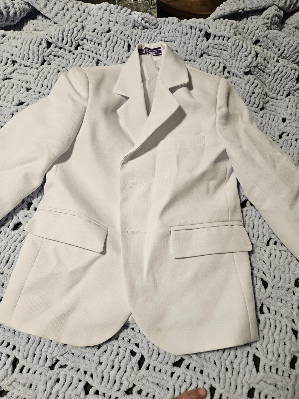 White Boys' Two-Piece Suit Jacket & Pants